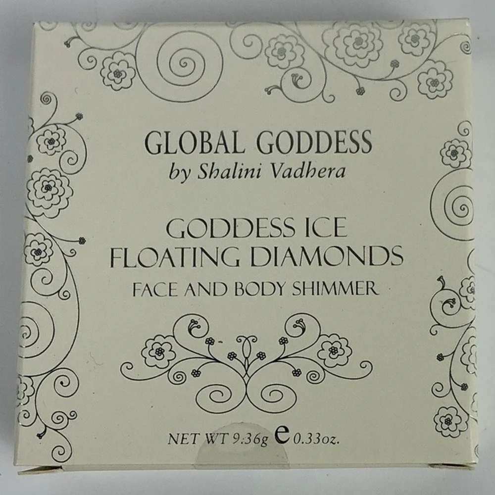 Global Goddess Ice Floating Diamonds Face‎ & Body Shimmer 0.33oz New Unused